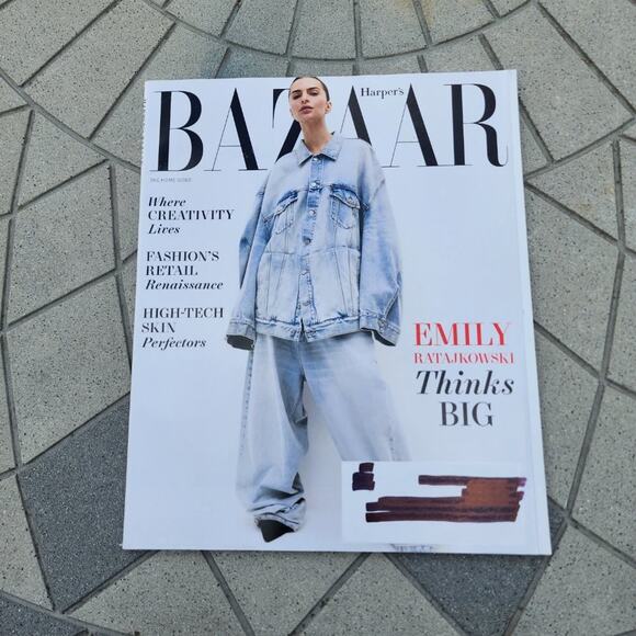 Harpers Bazaar Magazine Emily Ratajkowski The Home Issue Fashion Periodical - Picture 5 of 5